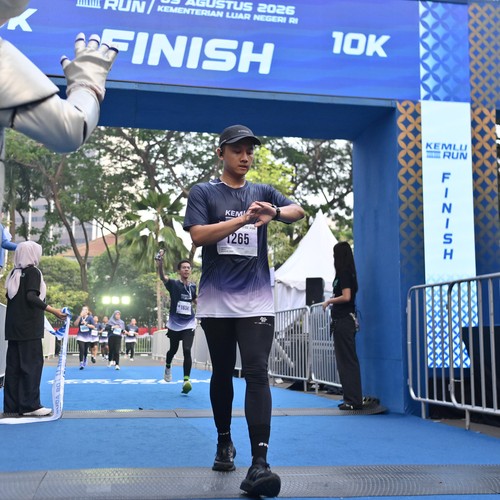 Race photo from KEMLU RUN 2026