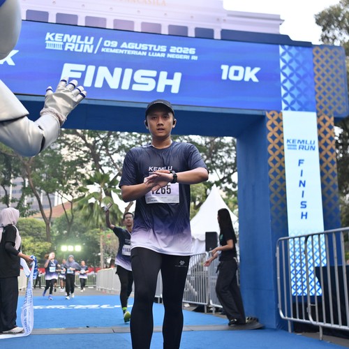 Race photo from KEMLU RUN 2026