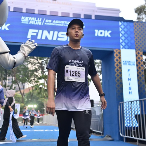 Race photo from KEMLU RUN 2026