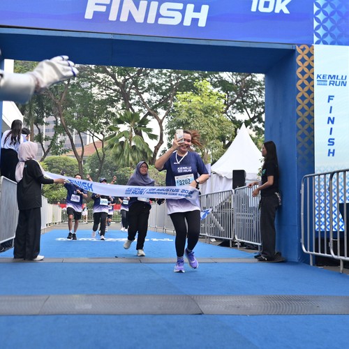Race photo from KEMLU RUN 2026