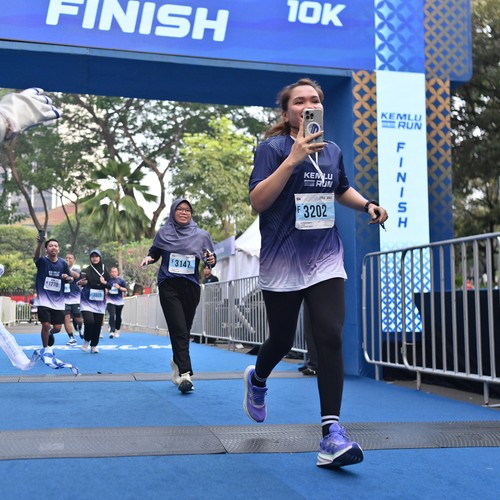 Race photo from KEMLU RUN 2026