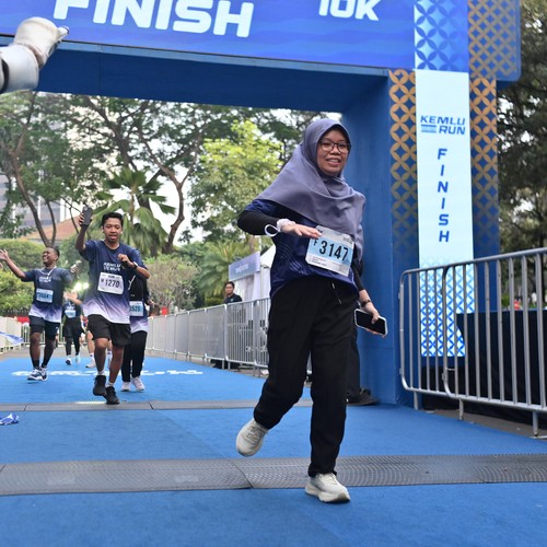 Race photo from KEMLU RUN 2026