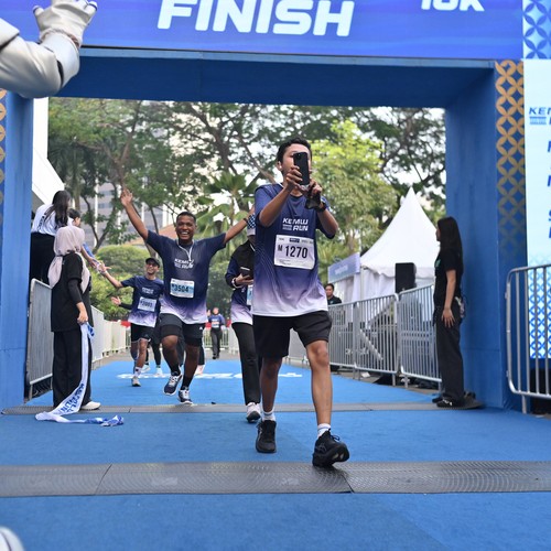 Race photo from KEMLU RUN 2026