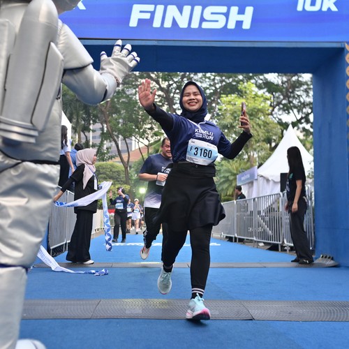 Race photo from KEMLU RUN 2026