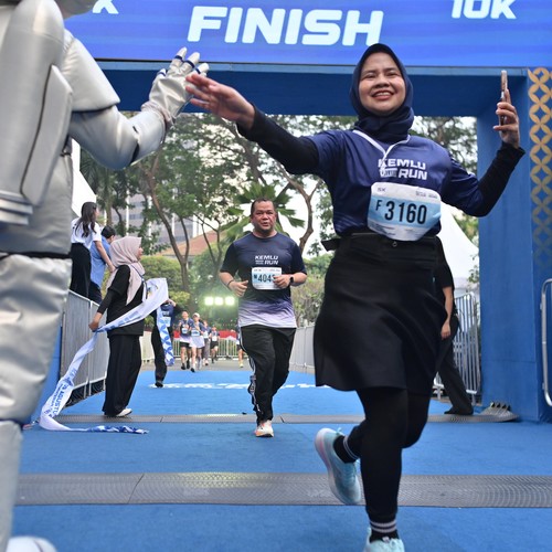 Race photo from KEMLU RUN 2026