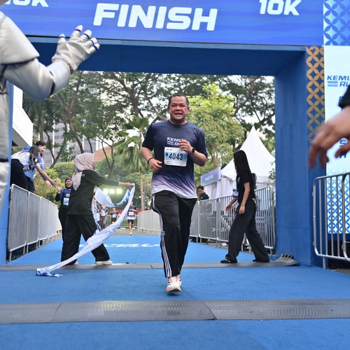 Race photo from KEMLU RUN 2026