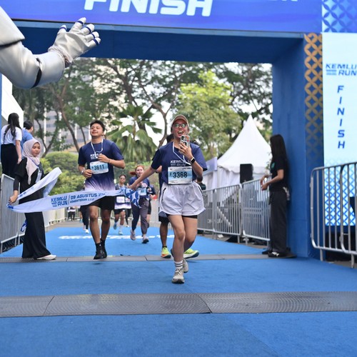 Race photo from KEMLU RUN 2026