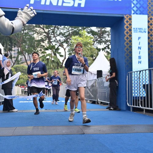 Race photo from KEMLU RUN 2026
