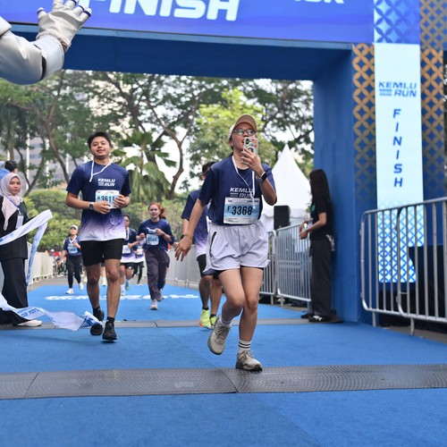 Race photo from KEMLU RUN 2026