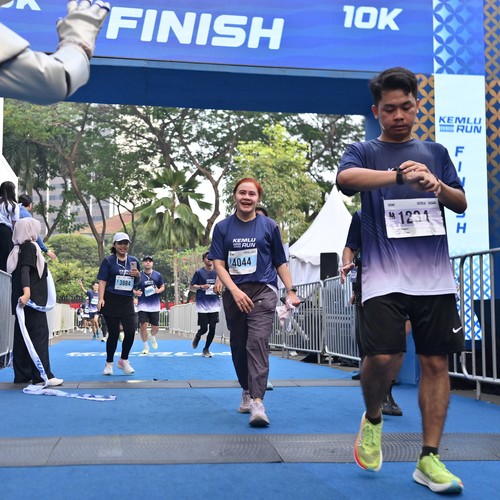 Race photo from KEMLU RUN 2026