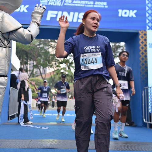 Race photo from KEMLU RUN 2026