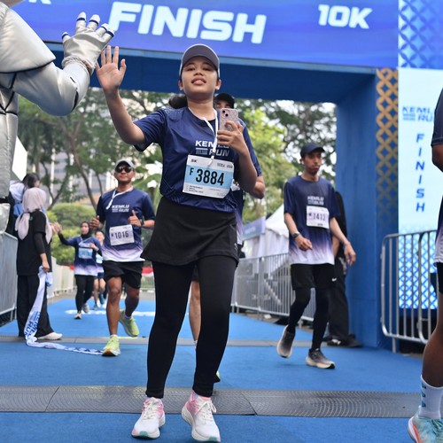 Race photo from KEMLU RUN 2026