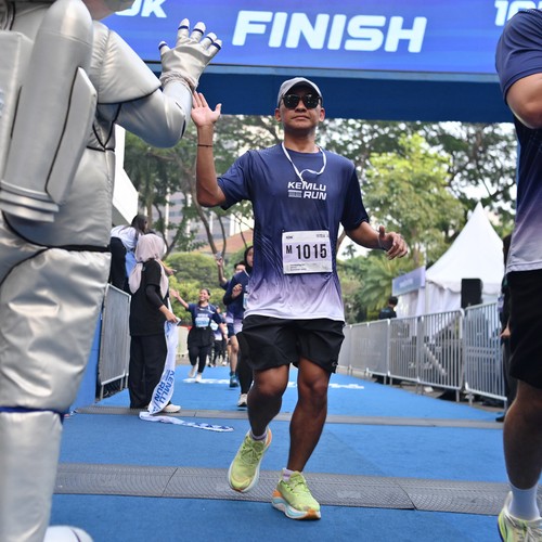Race photo from KEMLU RUN 2026
