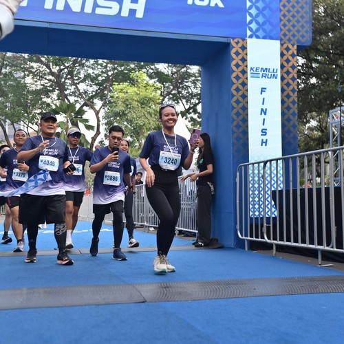 Race photo from KEMLU RUN 2026