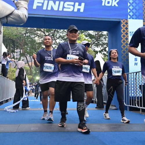 Race photo from KEMLU RUN 2026