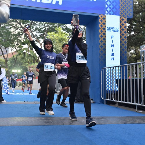 Race photo from KEMLU RUN 2026