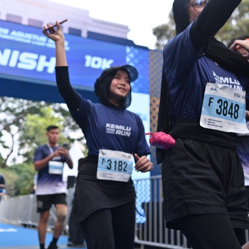 Race photo from KEMLU RUN 2026