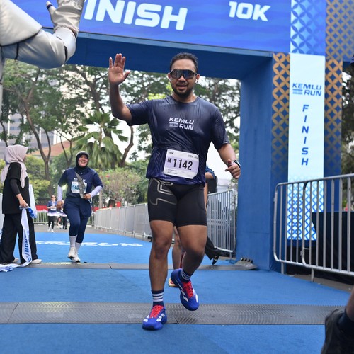 Race photo from KEMLU RUN 2026