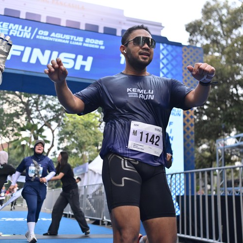 Race photo from KEMLU RUN 2026