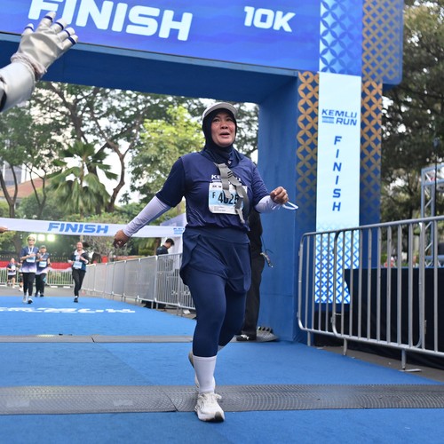 Race photo from KEMLU RUN 2026