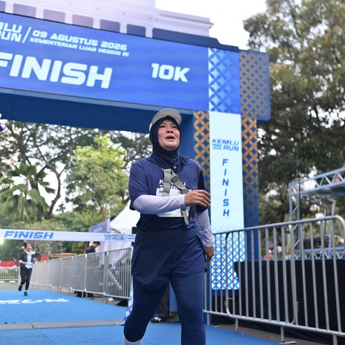 Race photo from KEMLU RUN 2026
