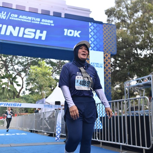 Race photo from KEMLU RUN 2026