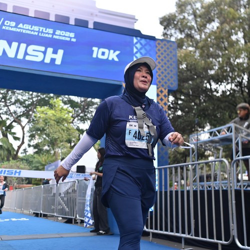 Race photo from KEMLU RUN 2026