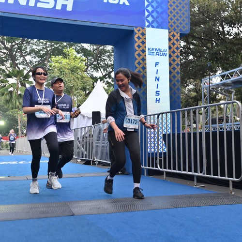 Race photo from KEMLU RUN 2026