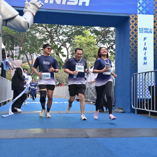 Race photo from KEMLU RUN 2026
