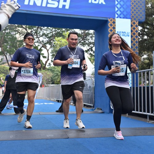 Race photo from KEMLU RUN 2026