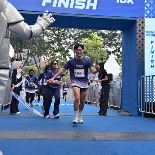 Race photo from KEMLU RUN 2026