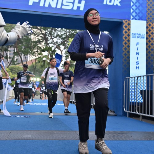 Race photo from KEMLU RUN 2026
