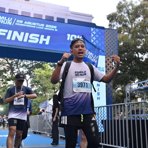 Race photo from KEMLU RUN 2026