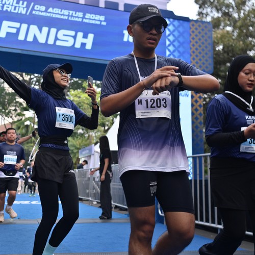 Race photo from KEMLU RUN 2026