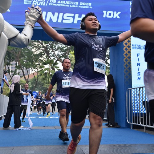 Race photo from KEMLU RUN 2026