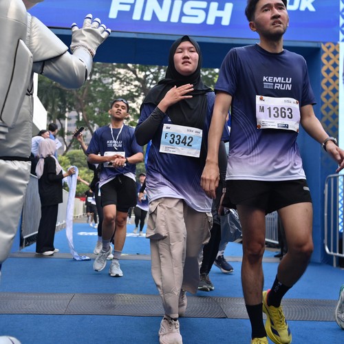 Race photo from KEMLU RUN 2026