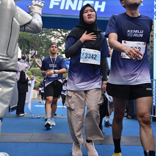 Race photo from KEMLU RUN 2026