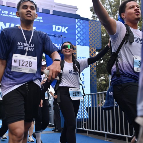 Race photo from KEMLU RUN 2026