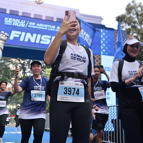 Race photo from KEMLU RUN 2026