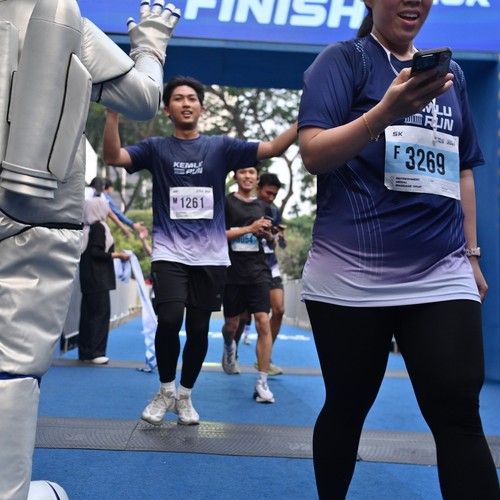 Race photo from KEMLU RUN 2026