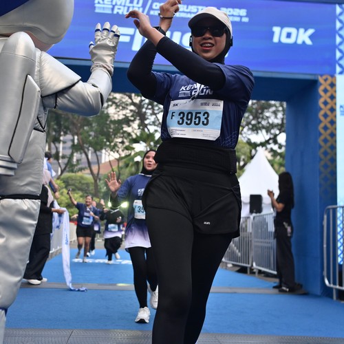 Race photo from KEMLU RUN 2026