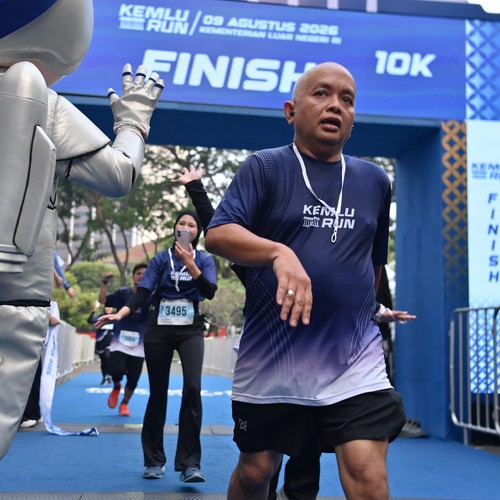 Race photo from KEMLU RUN 2026