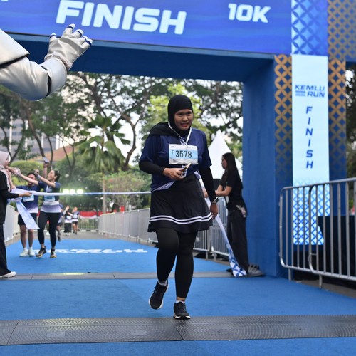 Race photo from KEMLU RUN 2026
