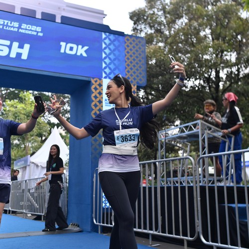 Race photo from KEMLU RUN 2026