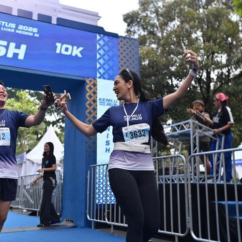 Race photo from KEMLU RUN 2026