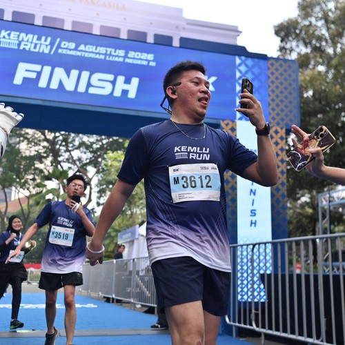 Race photo from KEMLU RUN 2026