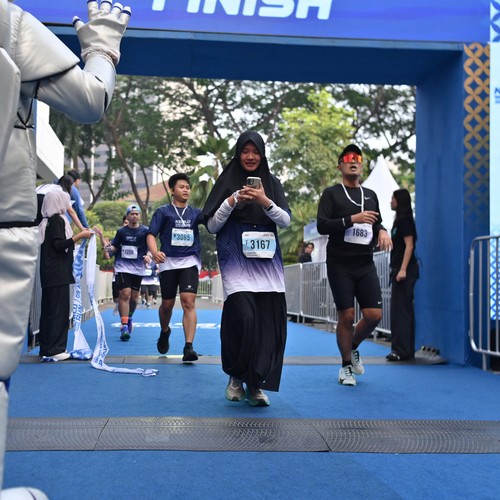 Race photo from KEMLU RUN 2026