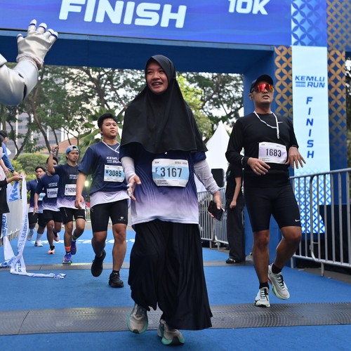 Race photo from KEMLU RUN 2026