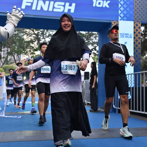 Race photo from KEMLU RUN 2026
