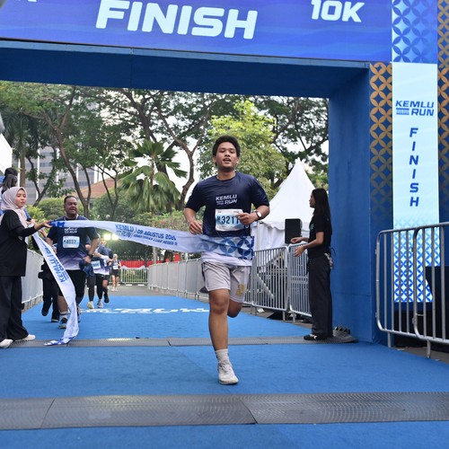 Race photo from KEMLU RUN 2026